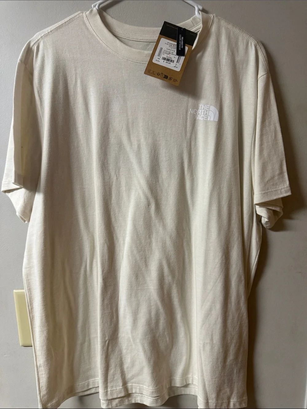 The North Face Men’s Short Sleeve Tee in Cream